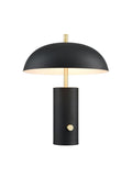 Dawn Matt Black Table Lamp
