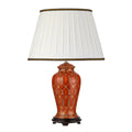 Datai Terracotta Table Lamp (Gold & Brown Decor)