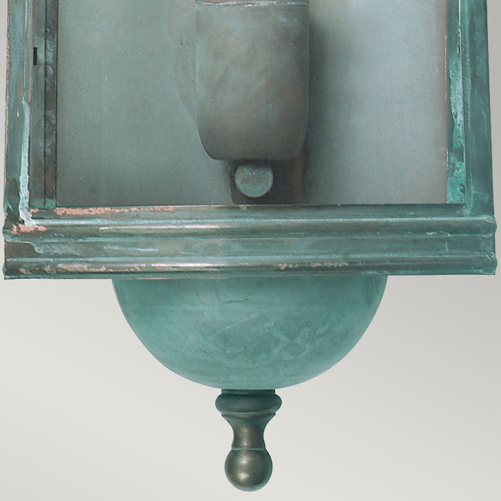 Downing Street Wall Lantern - Verdigris