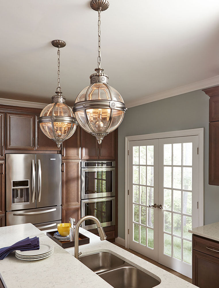 Adams 3-Light Pendant (Antique Nickel)