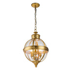 Adams 3-Light Pendant (Brushed Brass)