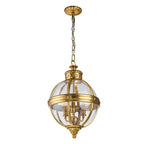 Adams 3-Light Pendant (Brushed Brass)