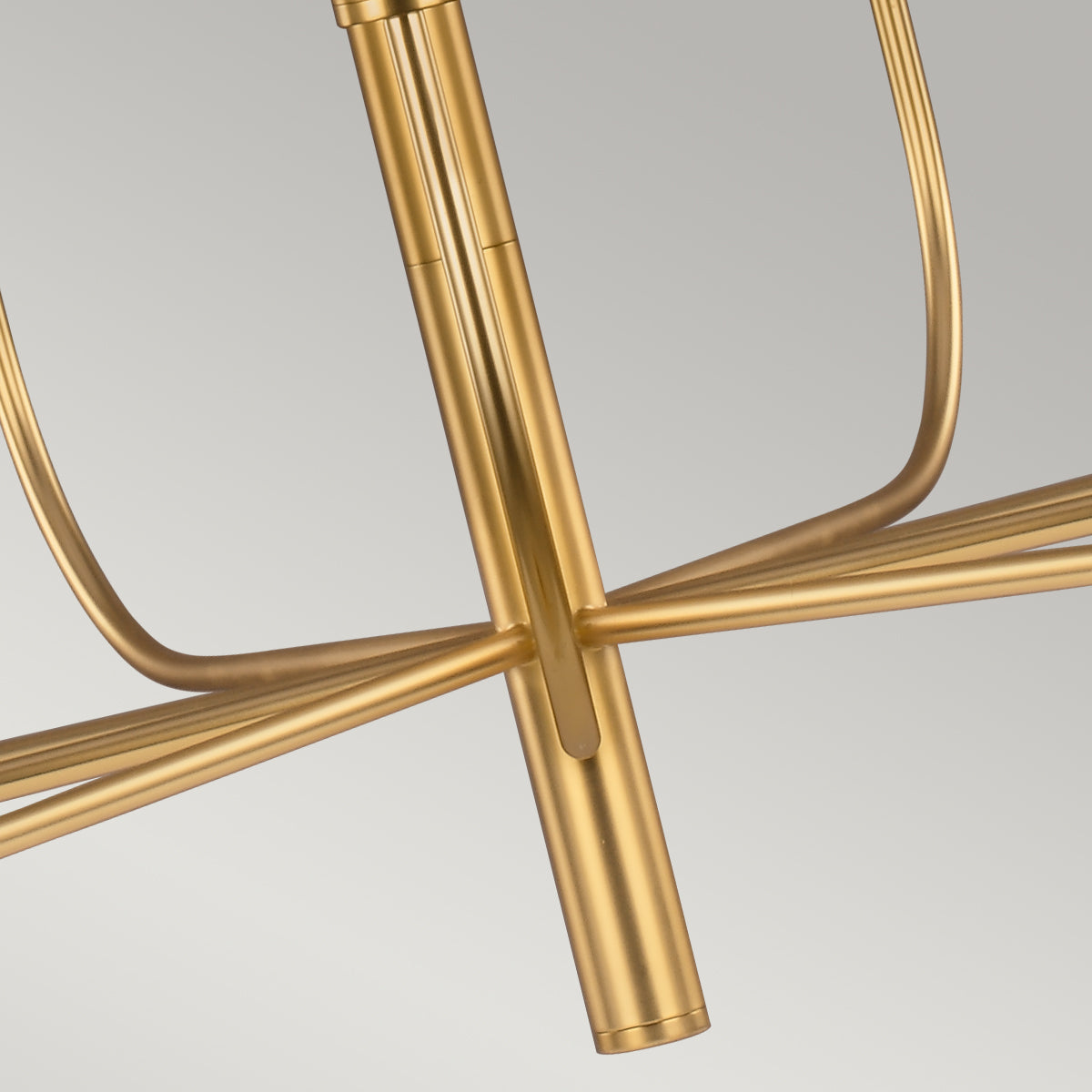 Brianna 9-Light Chandelier (Burnished Brass & White Linen)