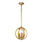 Corinne 3-Light Small Pendant (Burnished Brass)