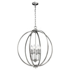 Corinne 6-Light Pendant (Modern Orb with Inlay Crystal)