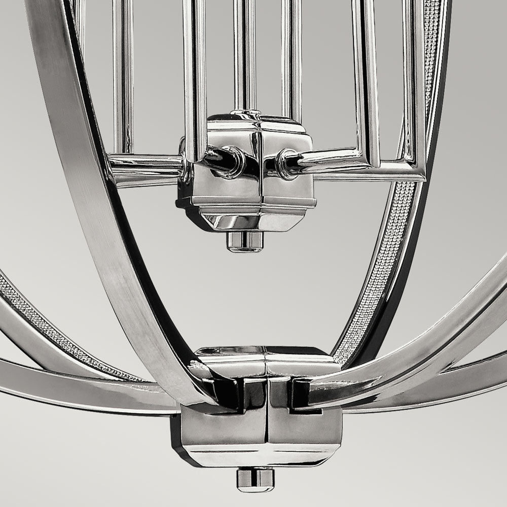 Corinne 6-Light Pendant (Modern Orb with Inlay Crystal)