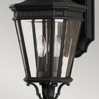 Cotswold Lane 2-Light Medium Black Wall Lantern