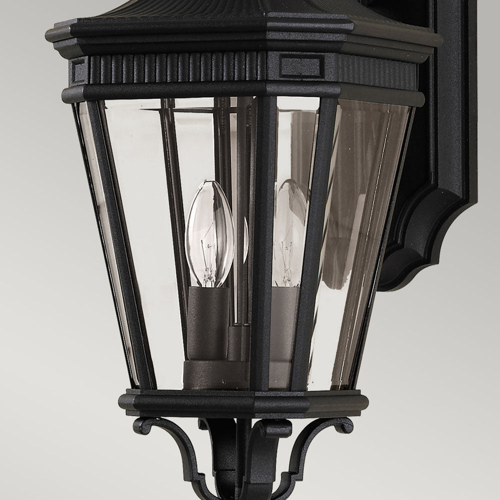 Cotswold Lane 2-Light Medium Black Wall Lantern