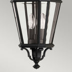 Cotswold Lane 2 Light Medium Chain Lantern - Black