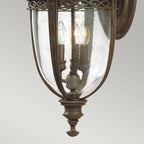 English Bridle 3 Light Large Wall Lantern - British Bronze