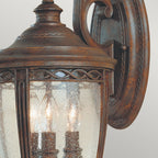 English Bridle 3 Light Medium Wall Lantern - British Bronze