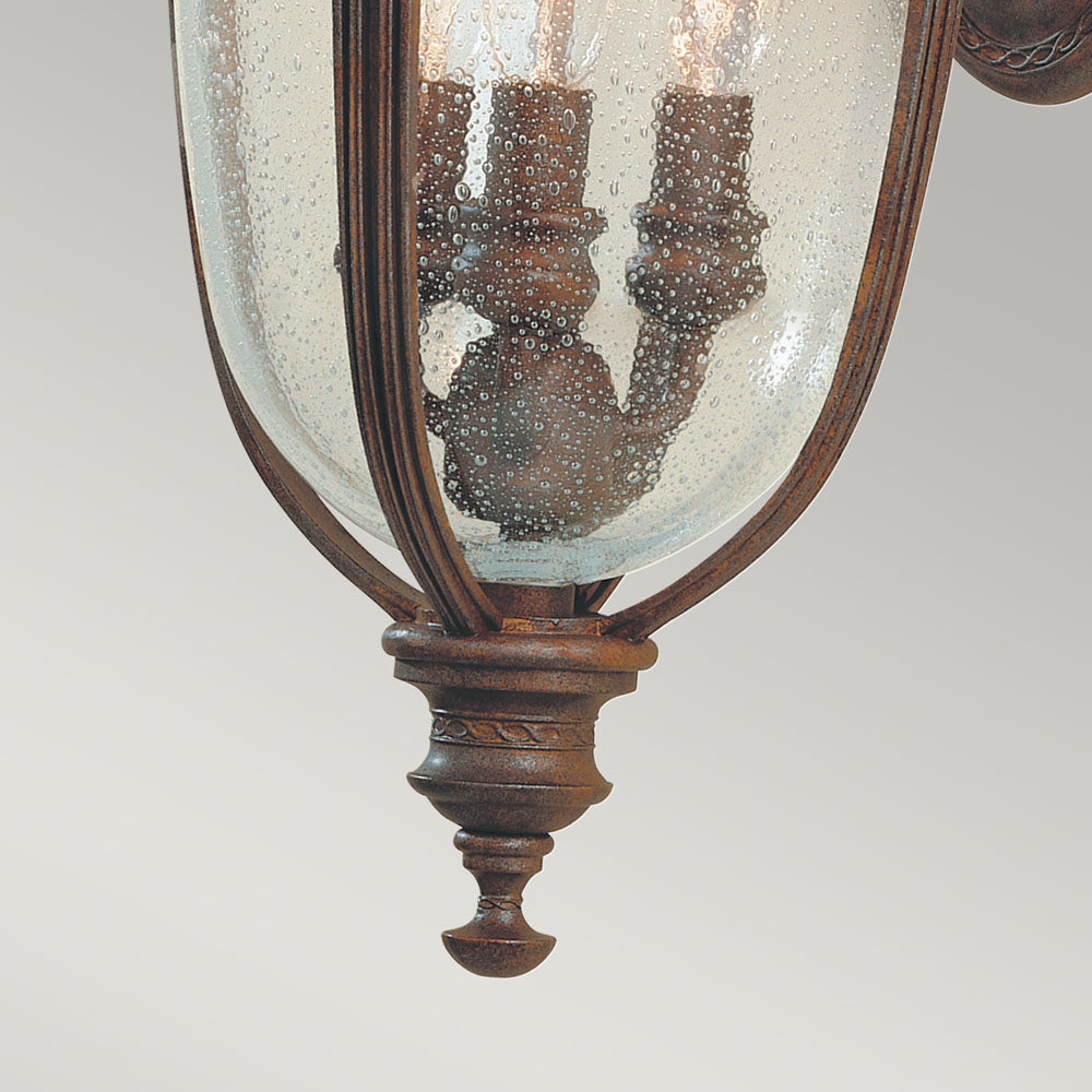 English Bridle 3 Light Medium Wall Lantern - British Bronze
