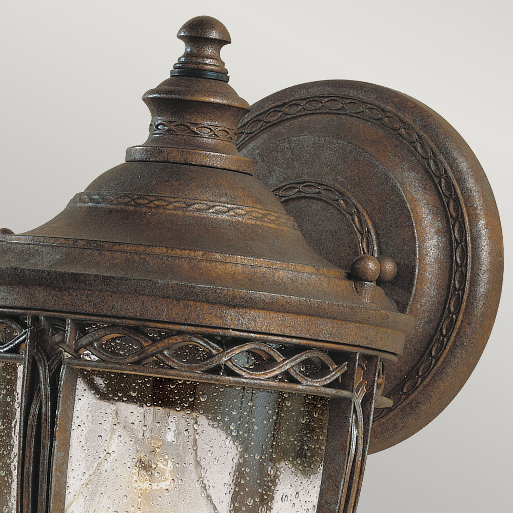 English Bridle 1 Light Small Wall Lantern - British Bronze