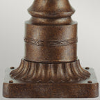 English Bridle 3 Light Large Pedestal - British Bronze
