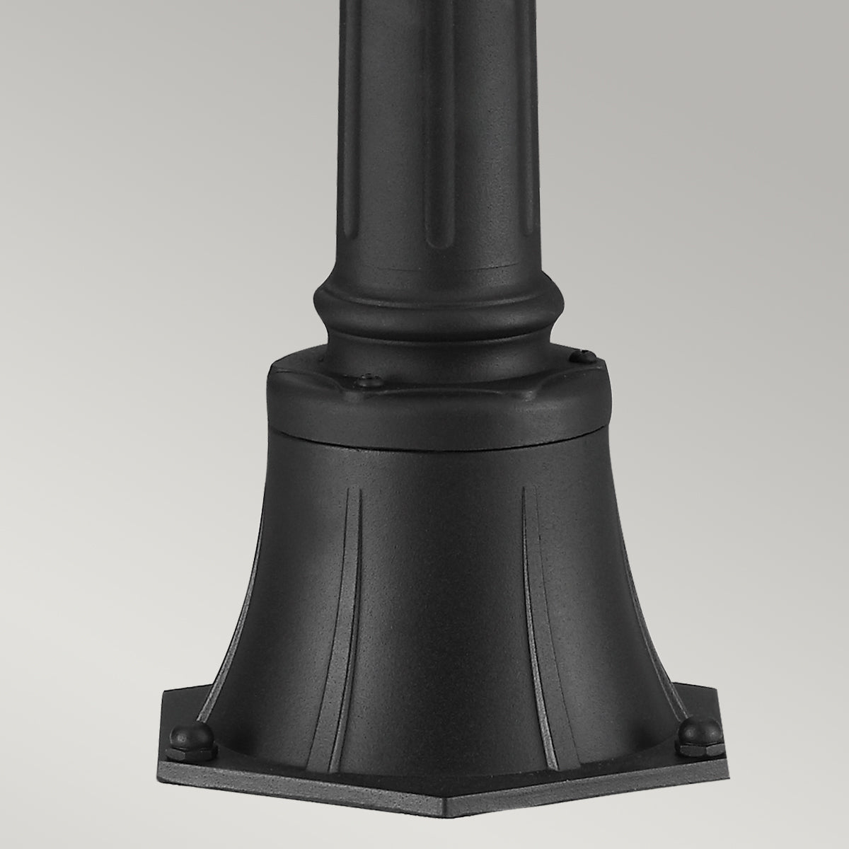 English Bridle 3 Light Medium Pillar - Lantern Black