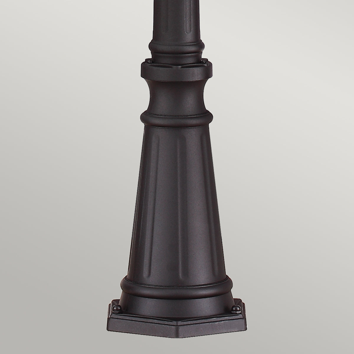 English Bridle 3 Light Large Lamp Post - Black