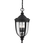 English Bridle 3 Light Large Chain Lantern - Black