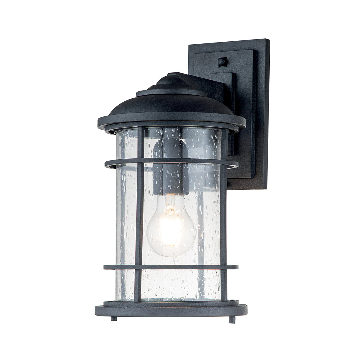 Lighthouse 1 Light Medium Wall Lantern Black