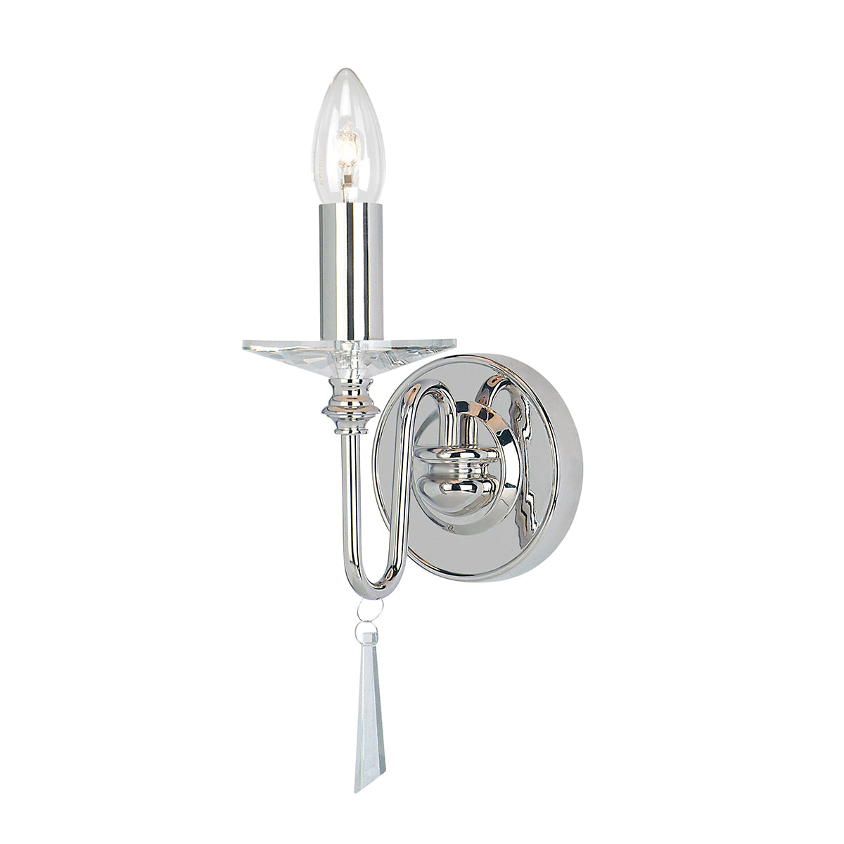 Finsbury Park 1-Light Polished Nickel Wall Light