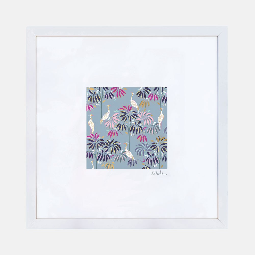 Crane Garden Small Wall Art