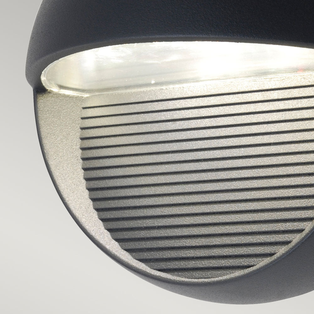 Freyr Graphite Round LED Wall Light