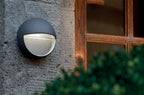 Freyr Graphite Round LED Wall Light