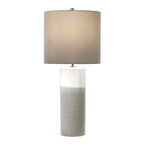 White & Gray Modern Table Lamp - Fulwell