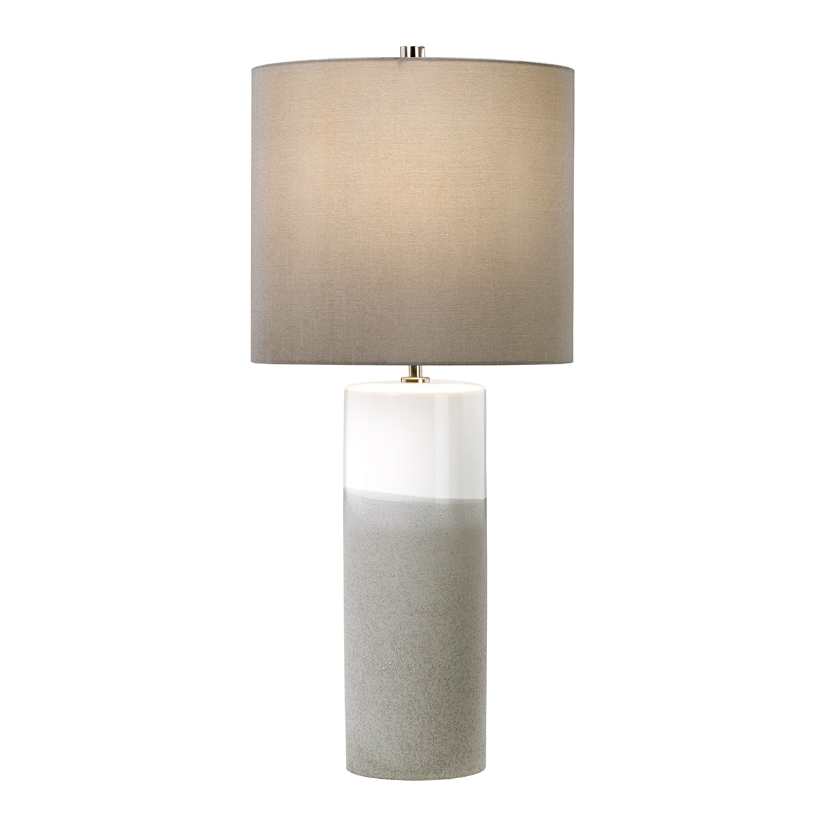 White & Gray Modern Table Lamp - Fulwell