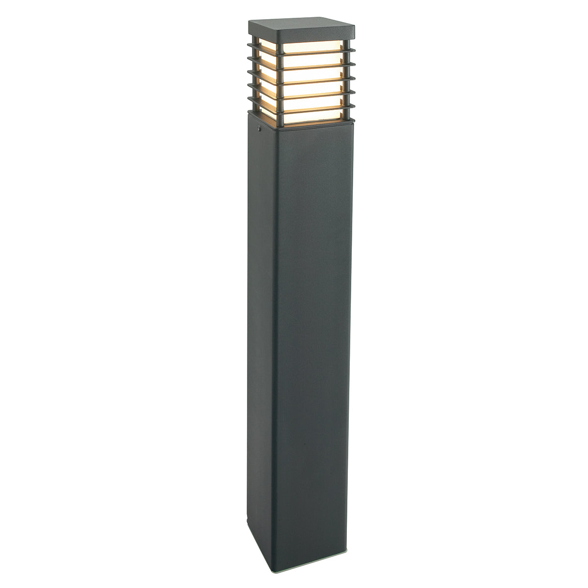 Halmstad Large 1-Light Black Bollard Light