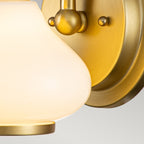 Ainsley 1-Light Bathroom Wall Light (Burnished Brass)
