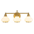 Ainsley 3-Light Bathroom Wall Light (Burnished Brass)