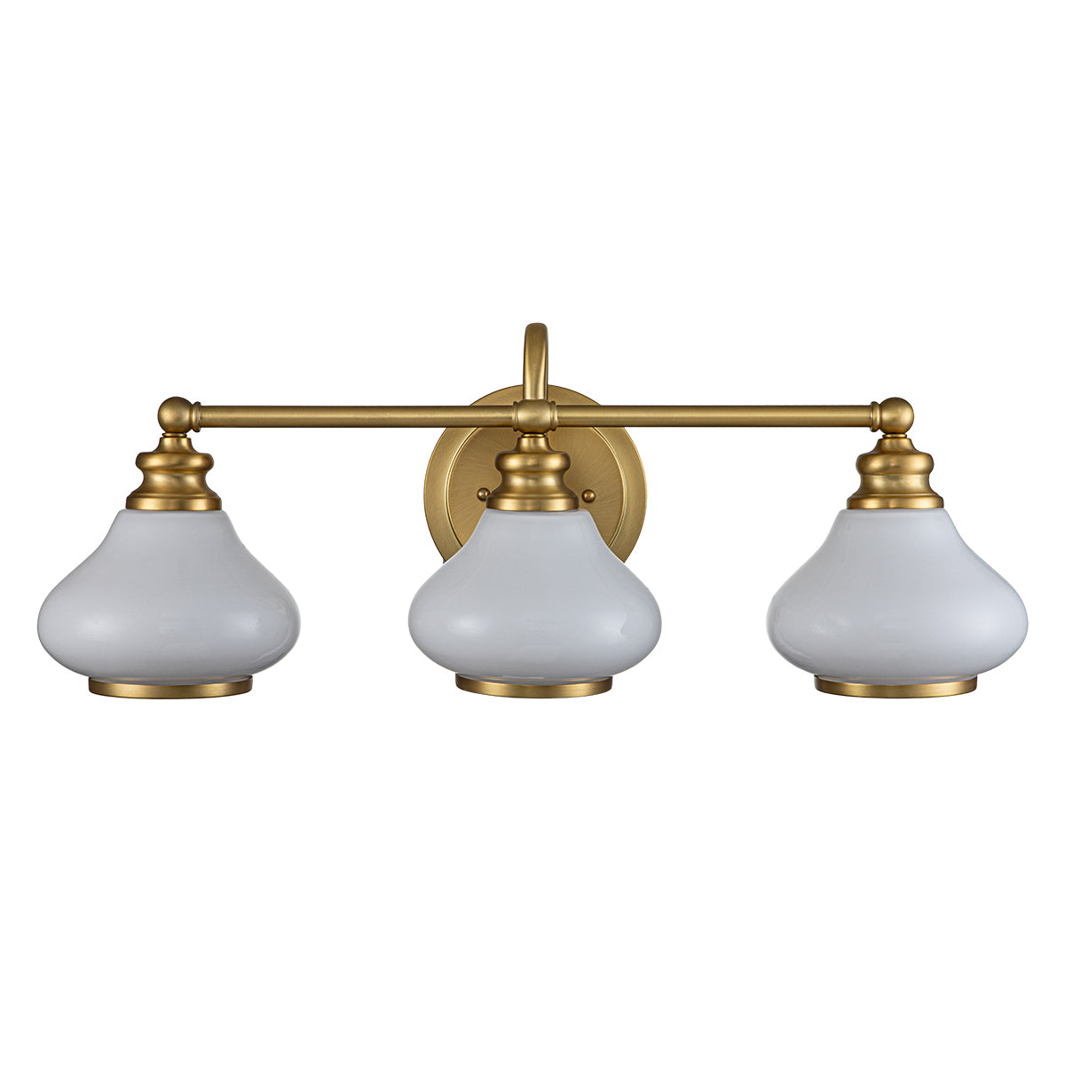 Ainsley 3-Light Bathroom Wall Light (Burnished Brass)