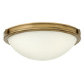 Collier 2-Light Small Flush Mount (Heritage Brass)