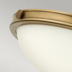 Collier 2-Light Small Flush Mount (Heritage Brass)