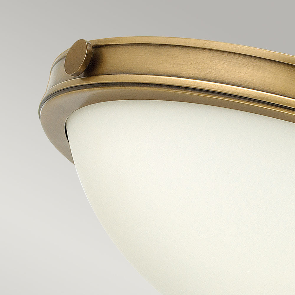 Collier 2-Light Small Flush Mount (Heritage Brass)