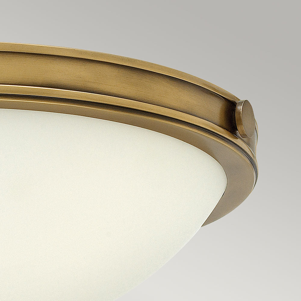Collier 2-Light Small Flush Mount (Heritage Brass)