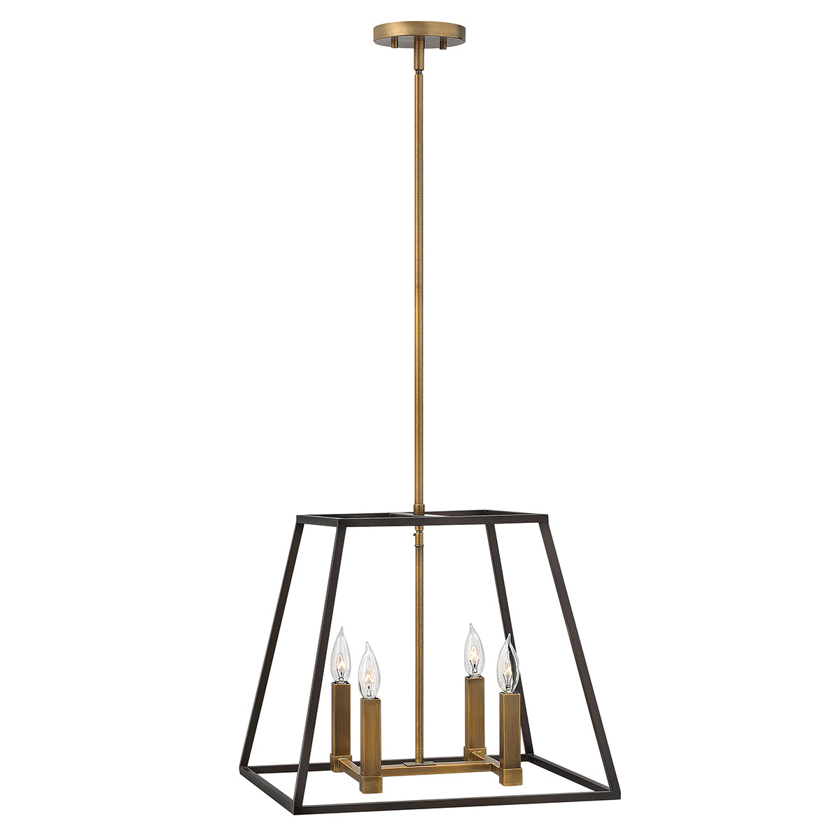 Fulton 4-Light Pendant Chandelier (Industrial Style)