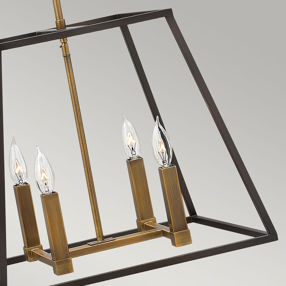 Fulton 4-Light Pendant Chandelier (Industrial Style)