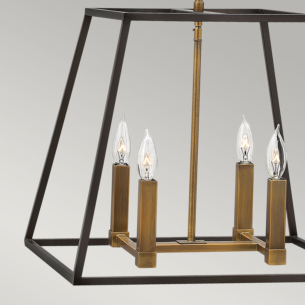 Fulton 4-Light Pendant Chandelier (Industrial Style)