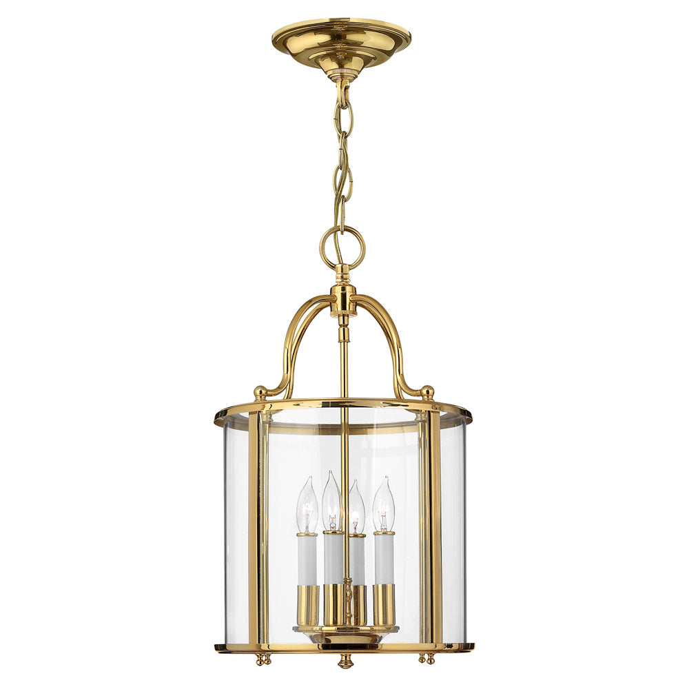 Gentry 4-Light Pendant Light (Polished Brass Finish)