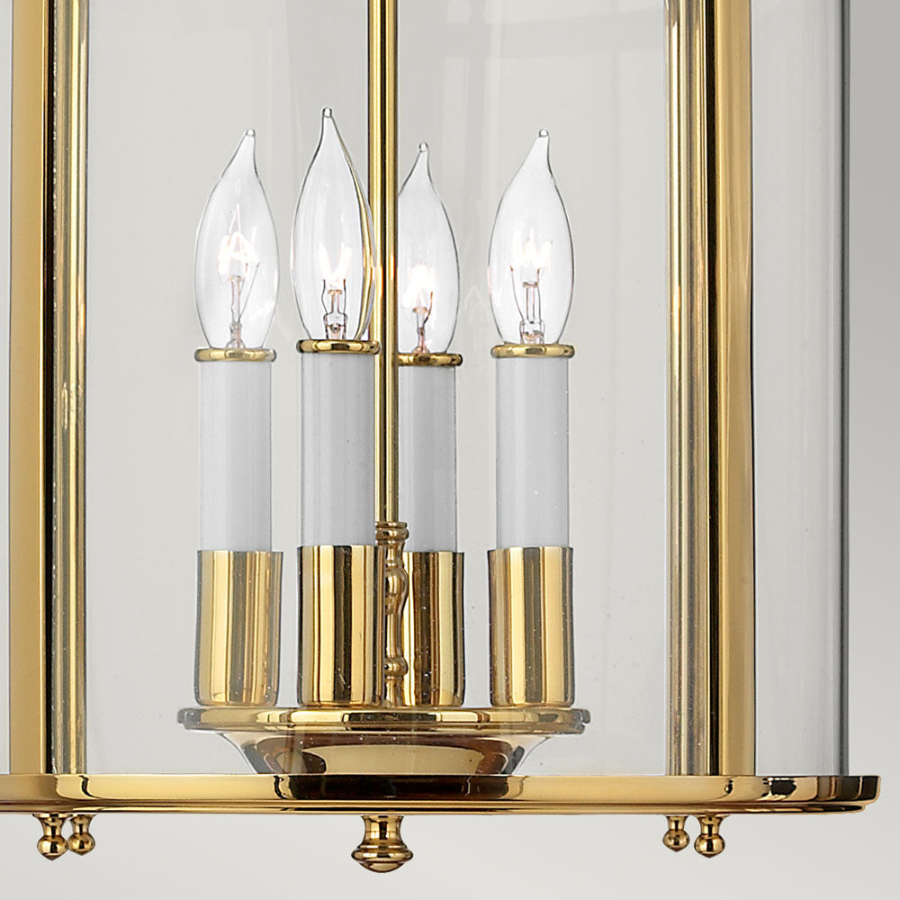Gentry 4-Light Pendant Light (Polished Brass Finish)