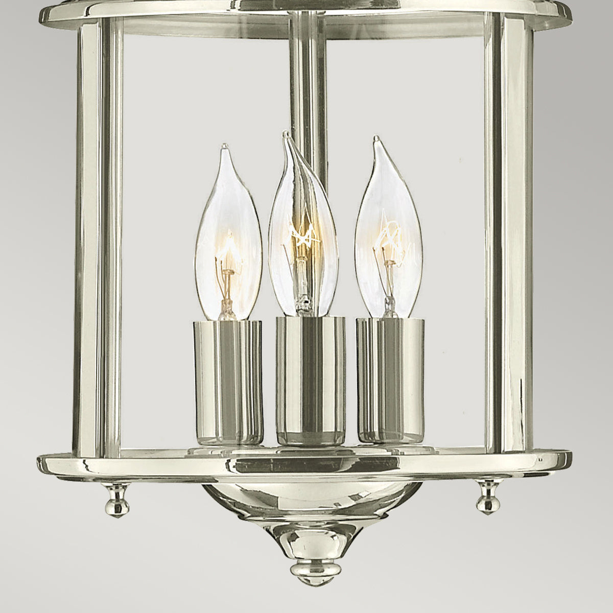 Gentry 3-Light Small Chandelier (Polished Nickel)