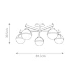 Hollis 5 Light Semi-Flush 1