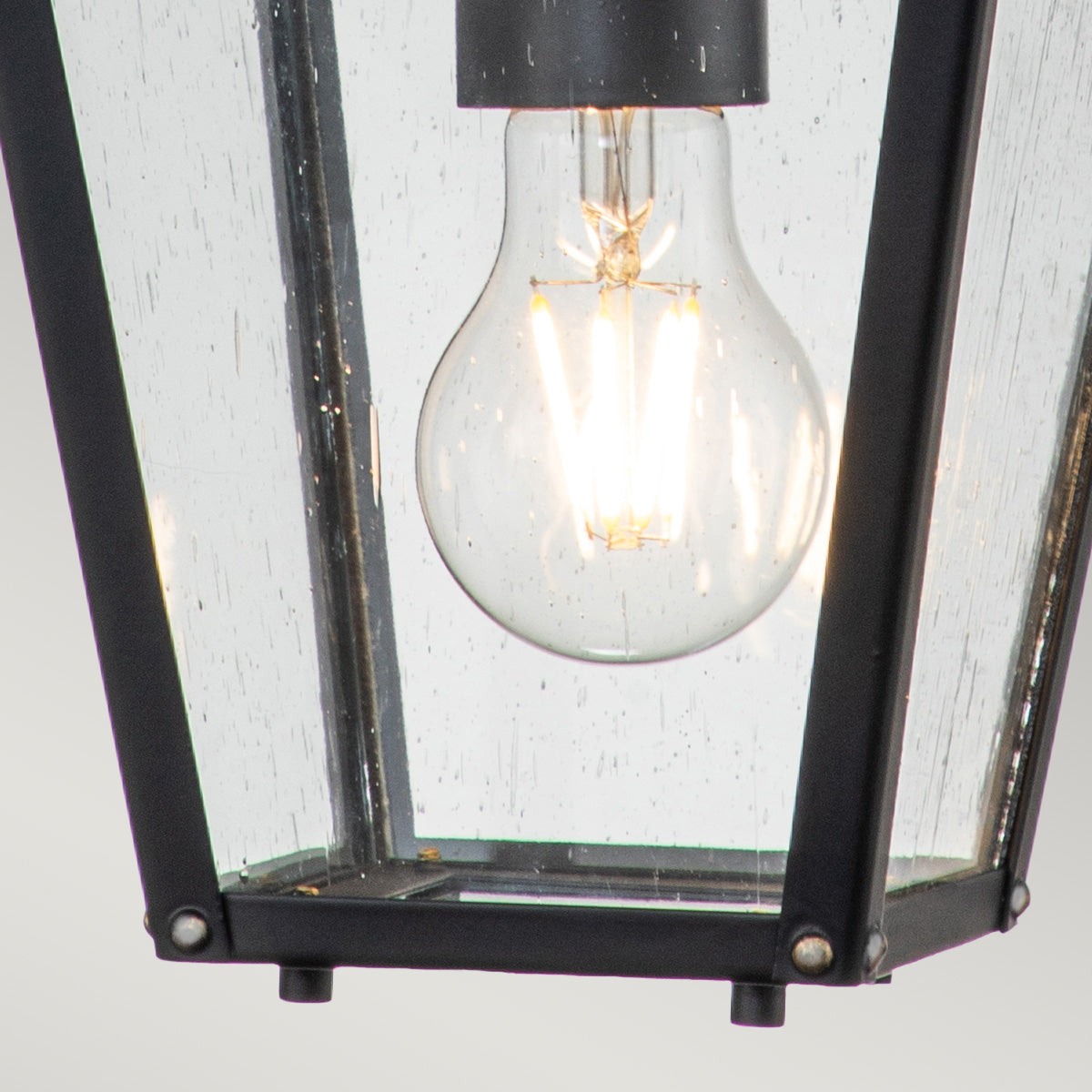 Huntersfield 1-Light Outdoor Hanging Lantern (Black Finish)