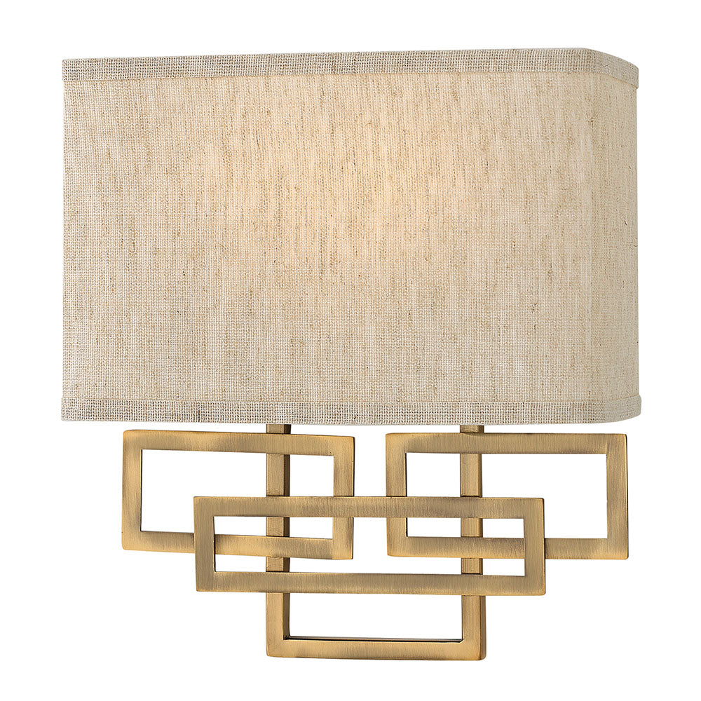 Lanza 2-Light Wall Sconce (Modern Design, Brushed Bronze Finish)