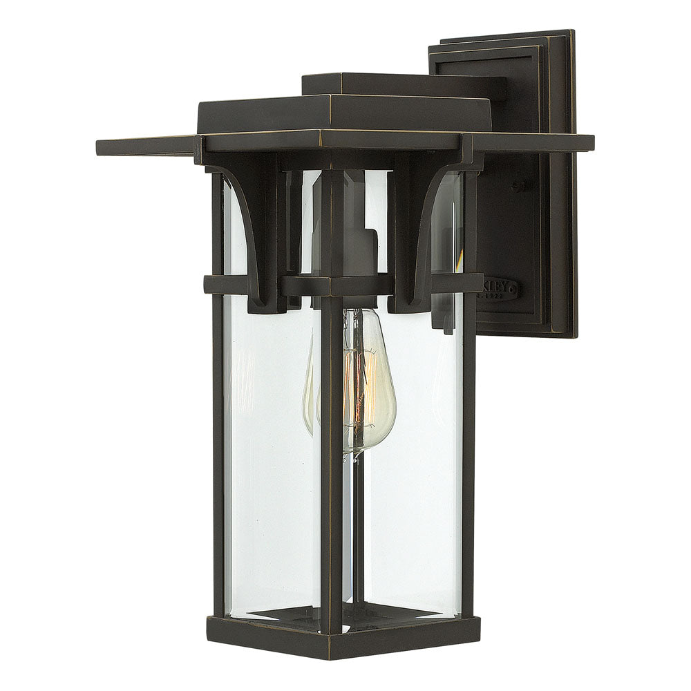 Manhattan Medium Outdoor Wall Lantern (Oil Rubbed Bronze)