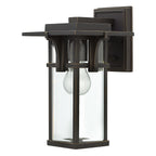 Manhattan Small Outdoor Wall Lantern (Oil Rubbed Bronze)