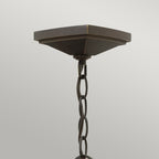 Manhattan 1-Light Hanging Lantern (Oil Rubbed Bronze)