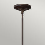 Mayflower Mini Pendant (Olde Bronze & Amber Glass)