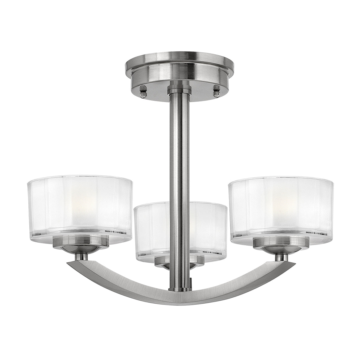 Meridian 3-Light Semi-Flush Mount (Modern Design)